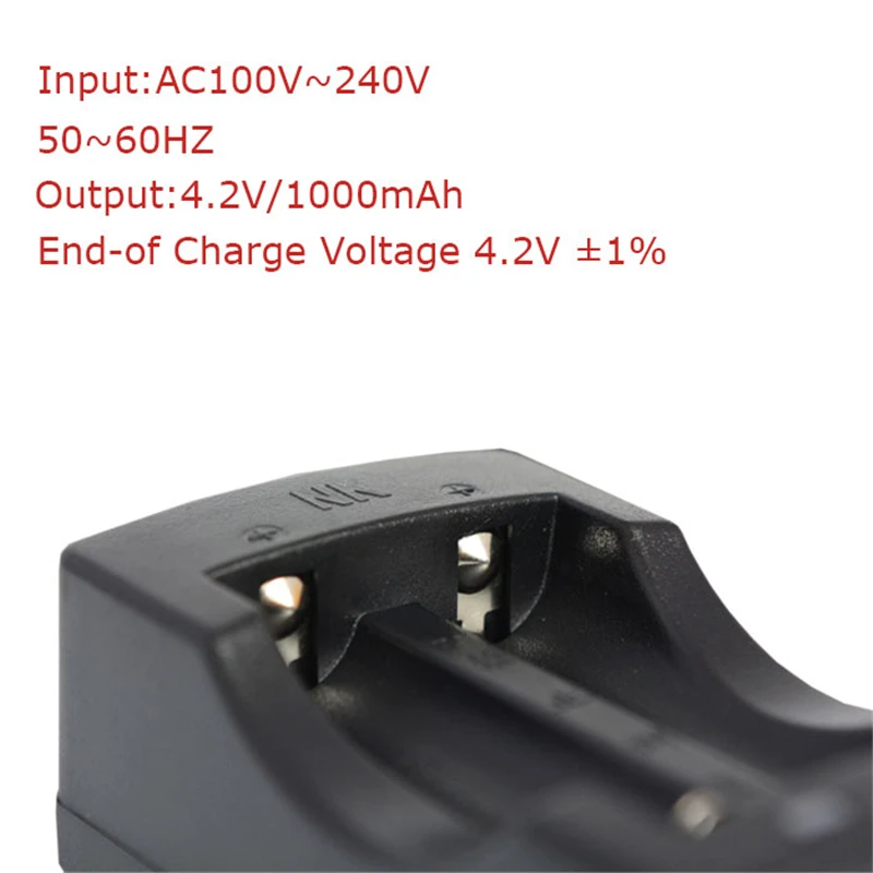 2x Original 18650 2600mAh for Sanyo Li-ion Rechargeable Battery +18650 Double Charger for Flashlight Headlight Toys