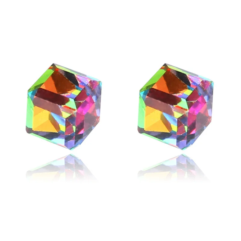 Womens Water Cube Health Care Strong Magnetic Ear Stud Set Non Piercing Earrings Fake Earrings Gift for Girlfriend Lover Jewelry