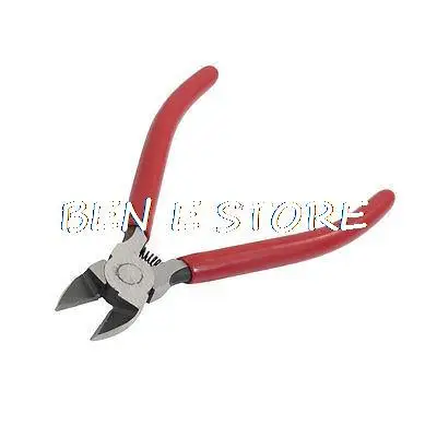 Red Nonslip Handle Wire Cutter Side Cutting Pliers 160mm Length