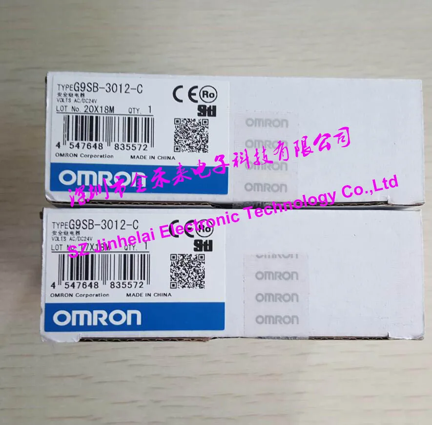 New and Original Omron AC/DC24V DIN track mounting Ultra Slim Safety Relay Unit G9SB-2002-A 2002-C 3012-A 3012-C