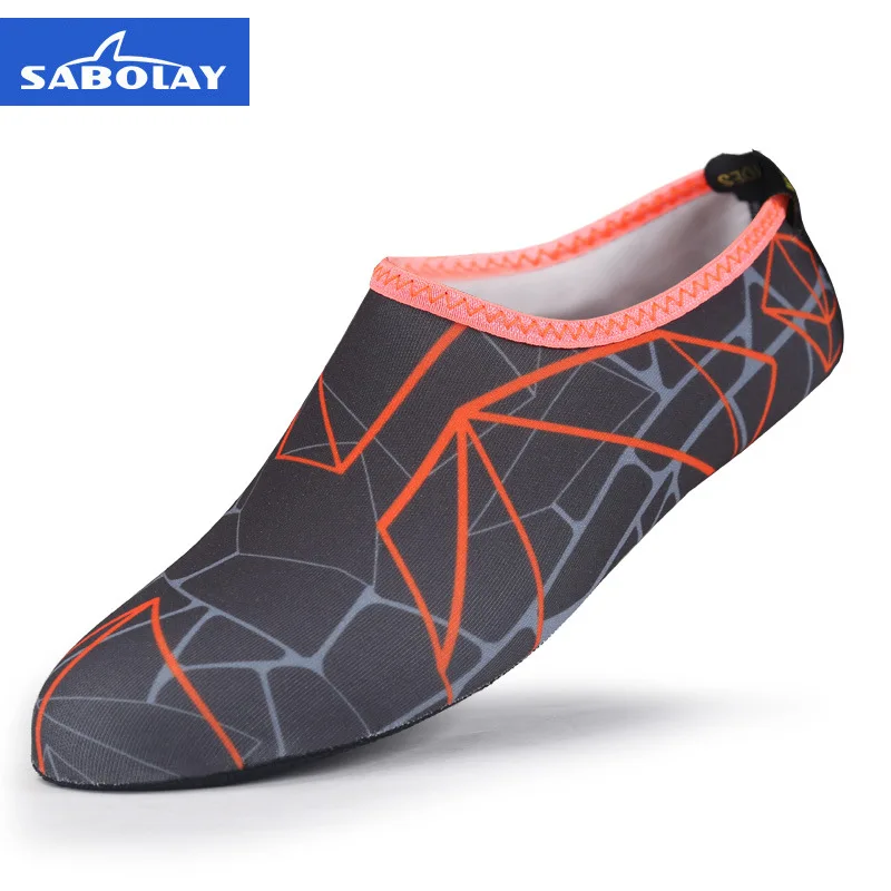 SABOLAY Non-slip Soft Shoes Antiskid Soft Beach Shoes Men Women Kids Downhill Diving Surf Surfing Outdoor Grass Wading Swimming