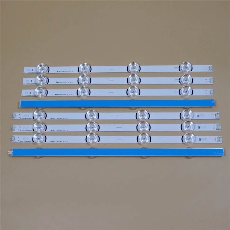 For LG 42“ TV LED Light Bars For LG 42LY750H 42LY751H 42LY760H 42LY761H -ZA LED Backlight Strips Kit 8 LED Lamps Lens 8 Bands