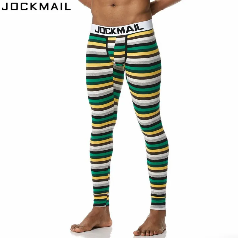 JOCKMAIL Brand Men Long Johns Cotton Printed leggings Thermal Underwear cueca Gay Men Thermo Underwear Long Johns Underpants