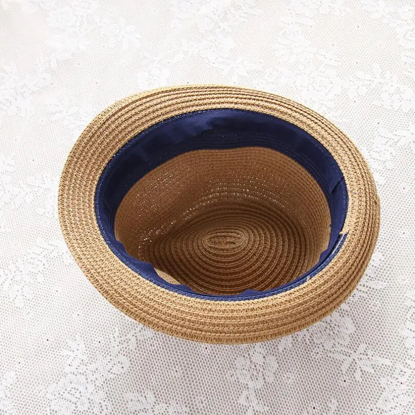 2018 Summer Jazz Women Straw Hat Beach Men Sun Hat Casual Panama Male Cap Hemp Rope Patchwork Striped Straw Hat Visor Cap