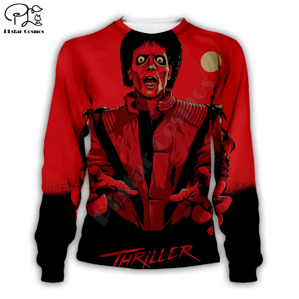 PLstar Cosmos Michael Jackson/Halloween horror Sudadera con capucha/sudadera/chaqueta/ropa de hip hop para hombre y mujer