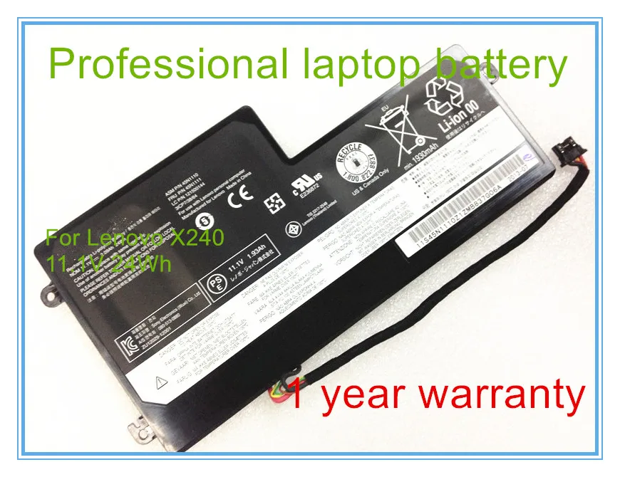 Original laptop battery X240 X240S X250 X250S T440 T440S T540 batteries 45N1108 45N1109 45N1112 45N1113