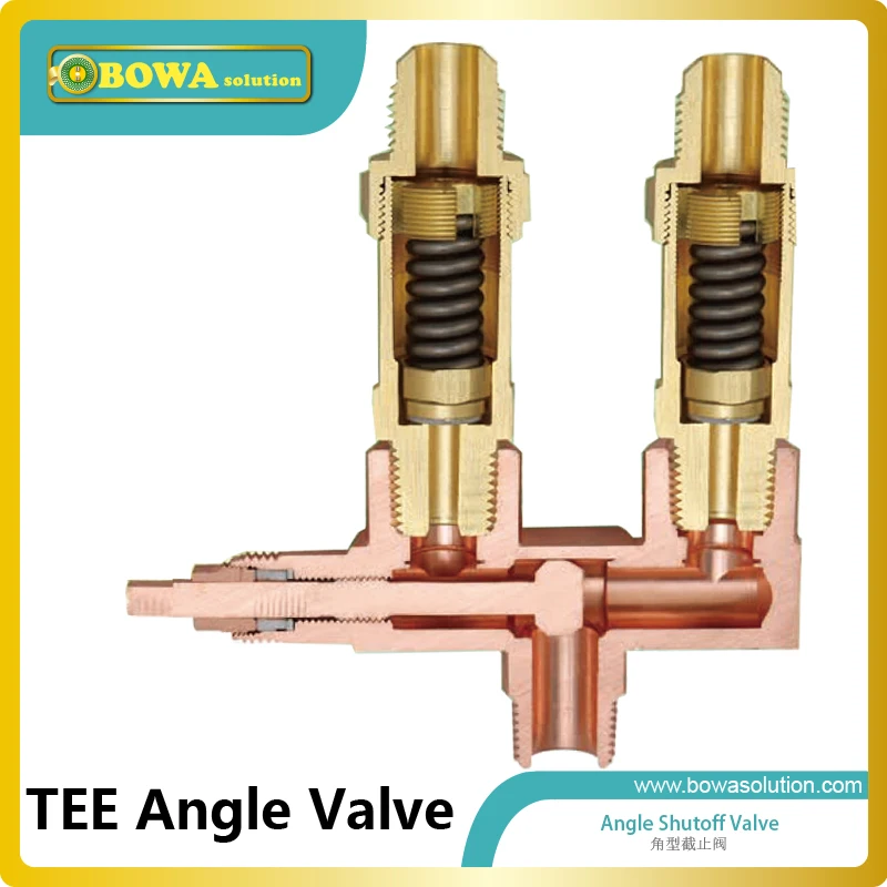 Válvula de três vias permite que um dispositivo de alívio de pressão seja substituído in-local, sem remover a carga de refrigerante do sistema.