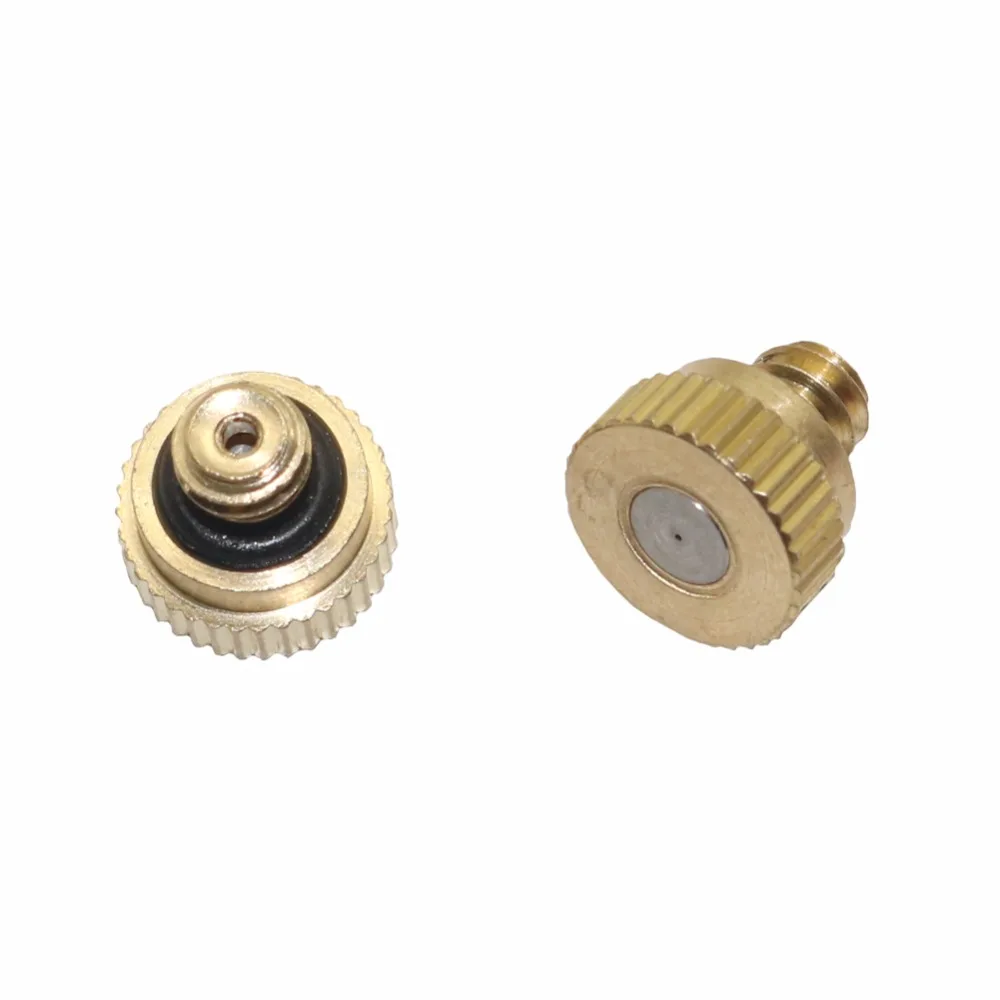 

20 Pcs Brass Misting Nozzle 3/16" Thread 0.2/0.3/0.4/0.5mm Sprayer Garden Lawn Watering Sprinkler Irrigation Atomization Nozzles