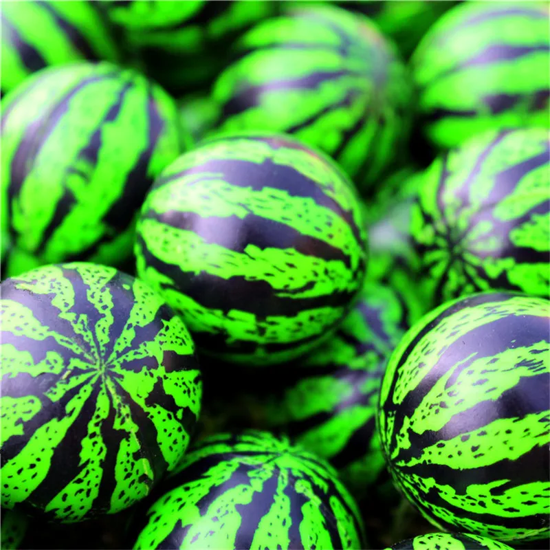 20pcs/30pcs/50pcs/80pcs/100pcs Funny toy 32MM bouncing watermelon shape ball Bouncy Ball child rubber ball of bouncy toy