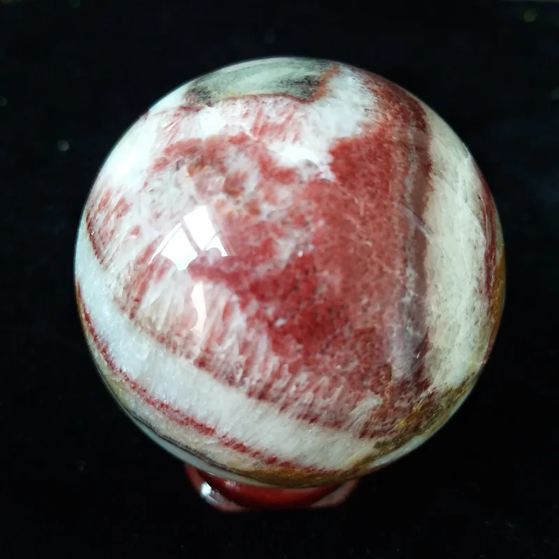 Natural Stone Sphere Rhodochrosite Crystal Ball Home Room Decorated High Quality Ornaments Witchcraft Spiritual Healing Crystals