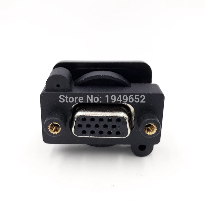 DB15 data cable connector plug VGA Plug Panel mounting D type connector 3 row 15pin port socket female Male adapter DP15