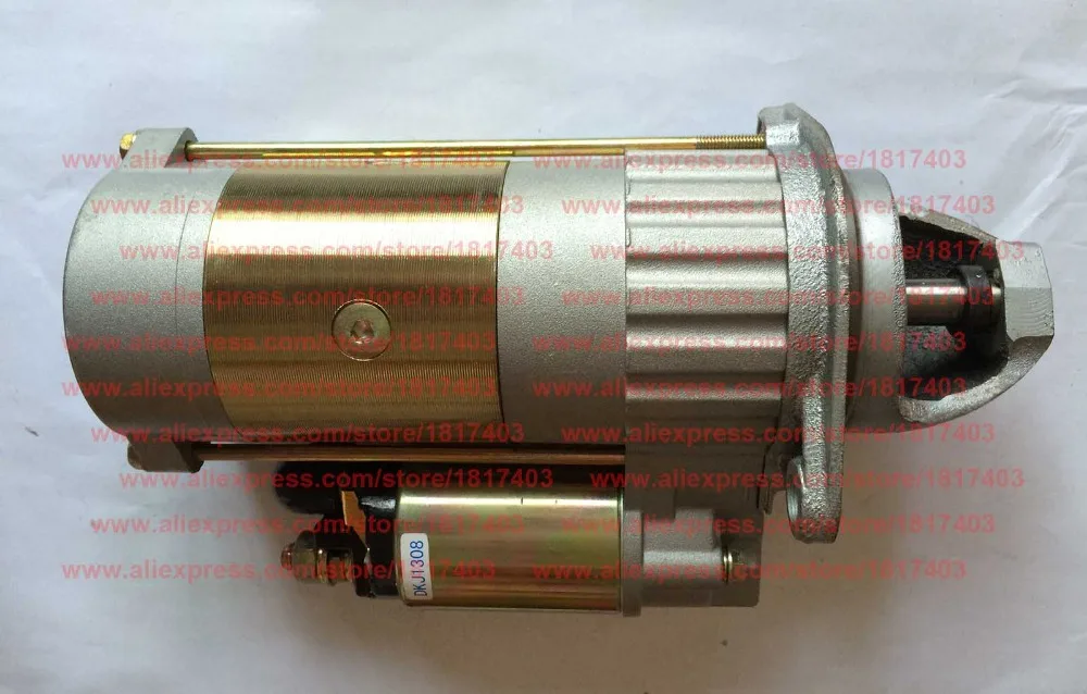 Huatai QDJ1308AM Starter, Mahindra Fengshou Lenar 254 / 284 Tractors parts, Engine IL316DI / NJ385, replace QD1268 / 160.48.107