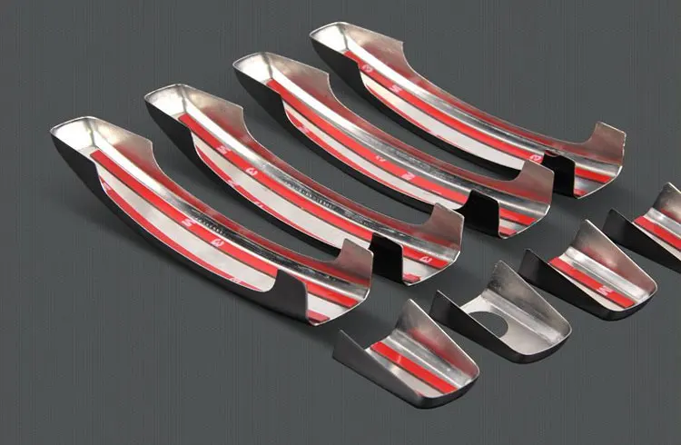 For Citroen C3 Mk2 Chrome Handle Covers Trim Set of 4PCS 2010-2016 Car Accessories Stickers Car Styling 2011 2013 2014 VT VTR+