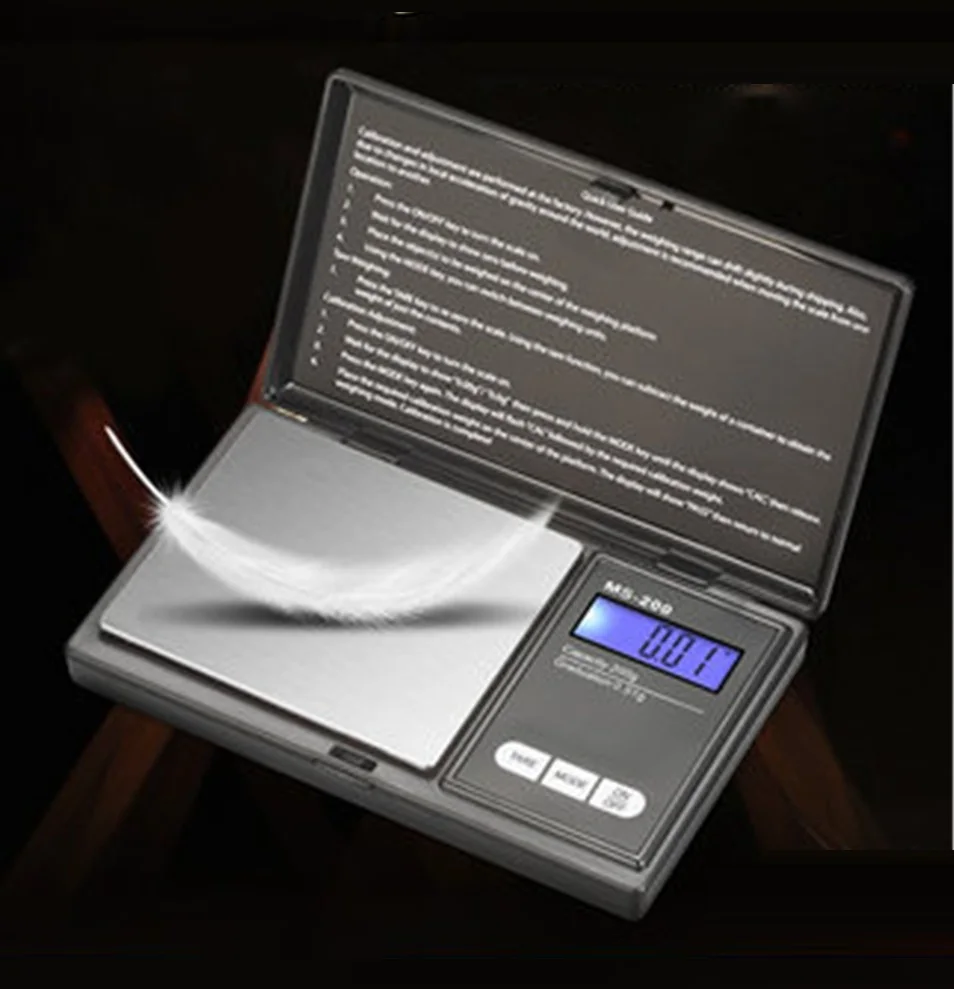 100g 200g 500g x 0.01g Digital kitchen Scale Jewelry Gold Balance Weight Gram LCD Pocket weighting Electronic Scales