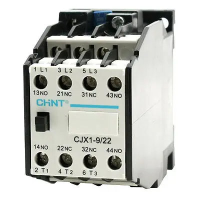 CJX1-9/22 AC Contactor 220V/50HZ 264V/60Hz Coil 3-Phase 2NC 2NO