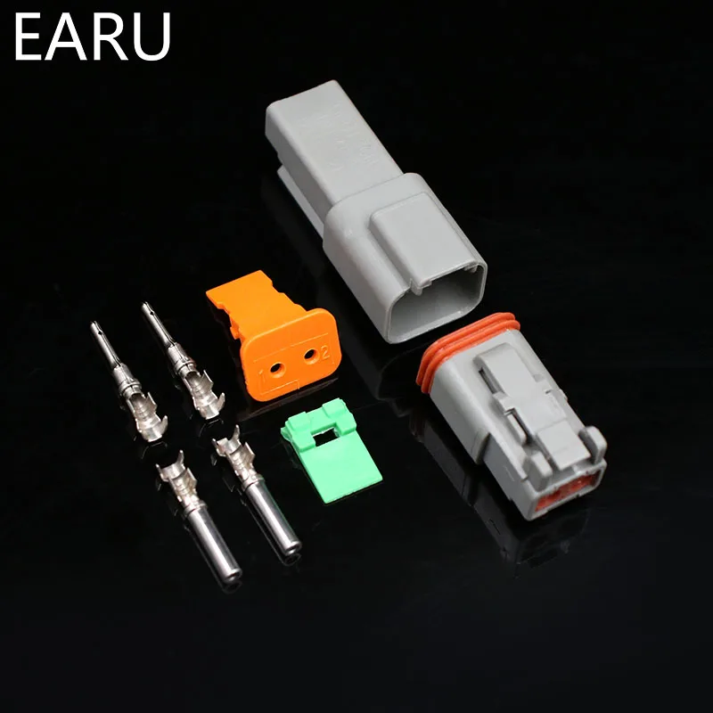 1 set Deutsch DT connector DT06-2S/DT04-2P 2P 3P 4P 6P 8P waterproof electrical connector for car motor truck with pins 22-16AWG