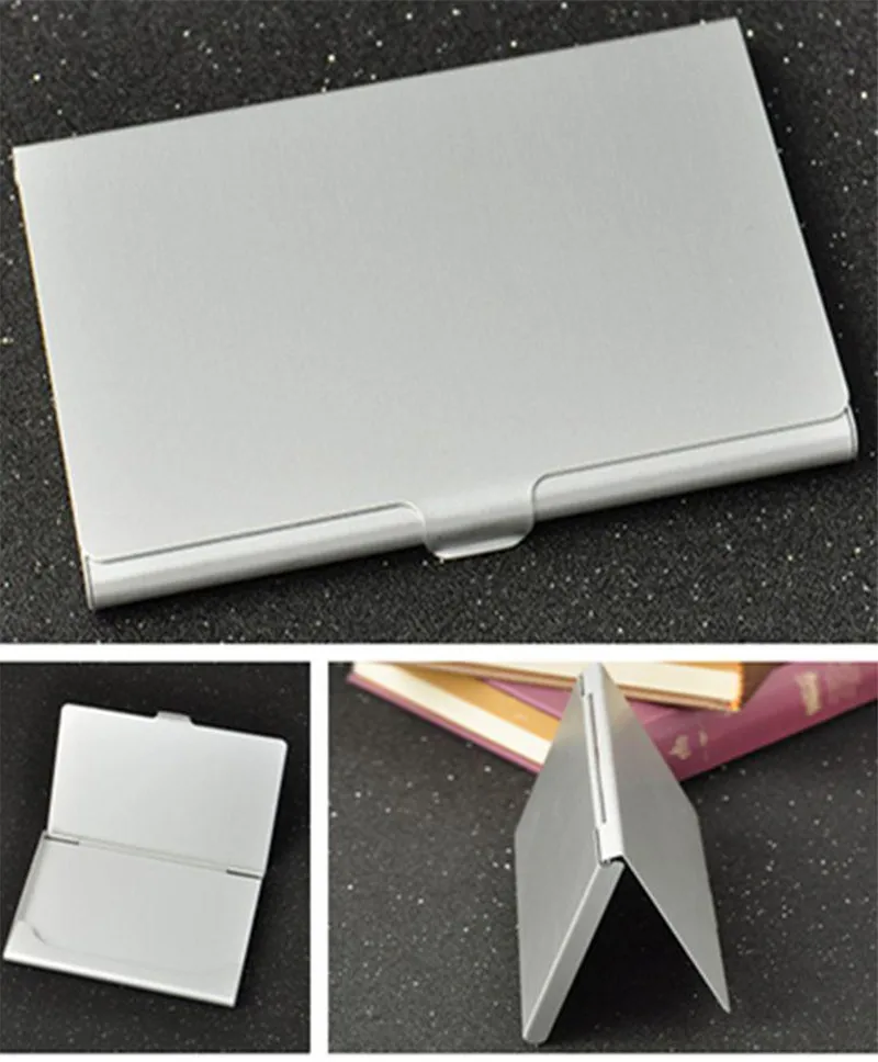 กระเป๋าที่มีประโยชน์ธุรกิจธุรกิจชื่อผู้ถือบัตรเครดิตกล่องโลหะอลูมิเนียม Office กล่องกรณี