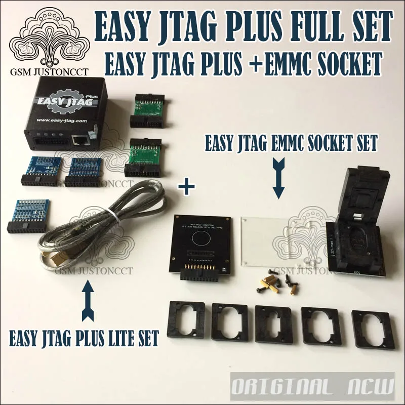 

New version Full set Easy Jtag plus box Easy-Jtag plus box+ EMMC socket For HTC/ Huawei/LG/ Motorola /Samsung /SONY/ZTE