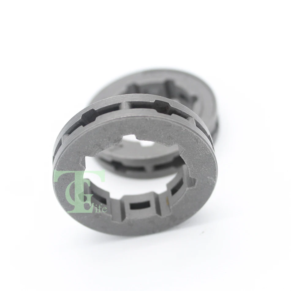 Husqvarnaチェーンソー用クラッチリムスプロケット,2ピース/ロット3/8 ",7t,61 66 266 268 272 362 365 371 372 385,交換68210