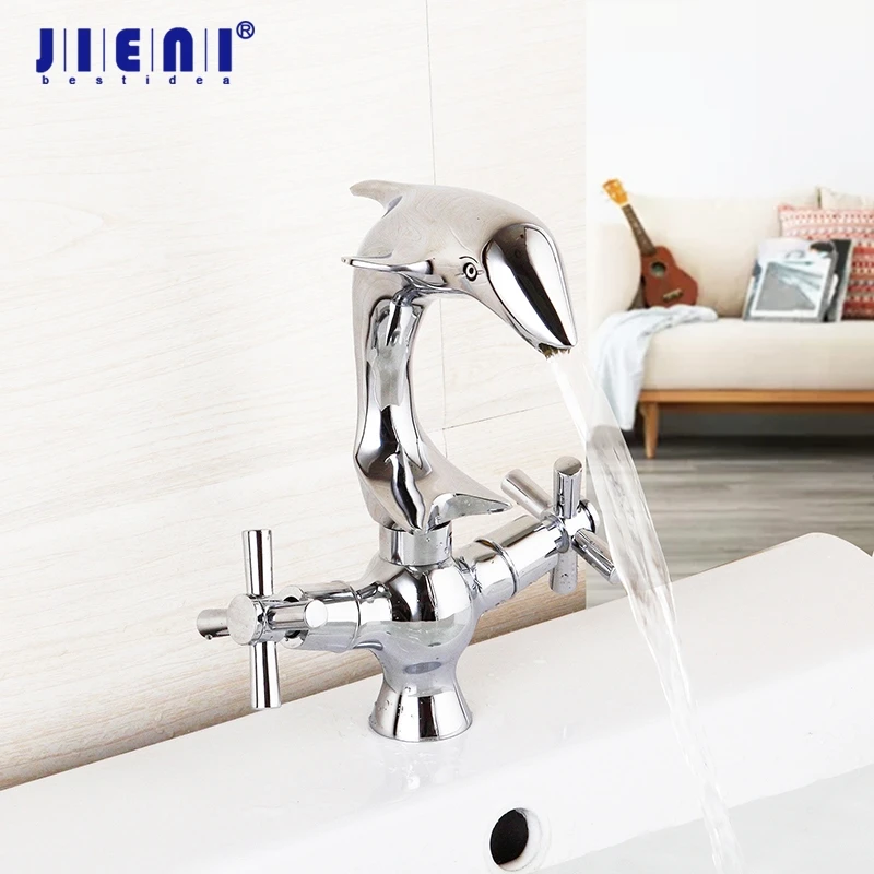 

Swan Polished Chrome Torneira Two Handles Deck Mounted Bathroom Widespread Faucet Bathroom Basin sink Mixer Taps