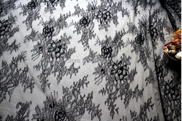 3 mt/teile Exquisite Frankreich Wimpern Spitze Stoff Weiß Handgemachte Diy Vorhang Dekorative 150 CM Breite Kleidung Zubehör RS122 – Detail 27