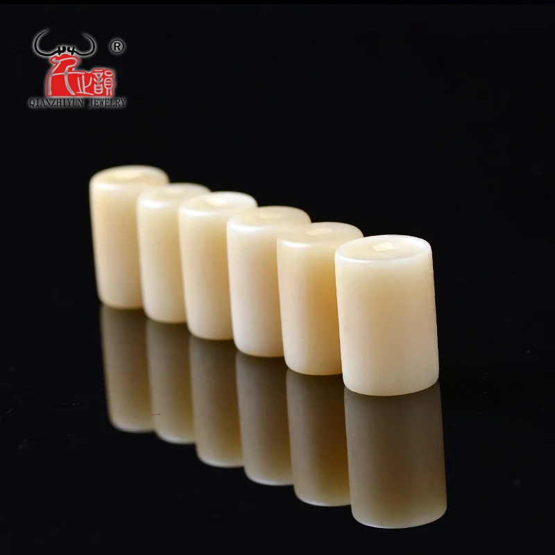 GZ-033 Handmade Carved Yak Bone Beads for Jewelry Making Vintage Charms DIY Jewelry Accessory 12X20mm 13X20mm 14X20mm