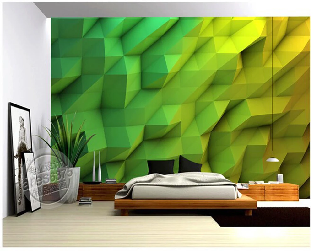 Custom 3D stereo wallpaper, wall decoration for the living room TV setting wall vinyl wallpaper Papel de parede