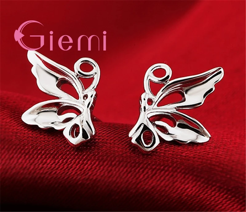 New Trendy Angle Wings Stud Earrings Romantic Gifts For Women Girl Top Quality Original  Silver Jewelry Brinco Promotion