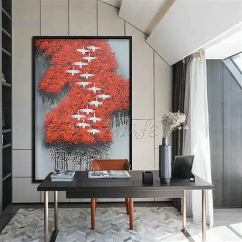 

Hand painted canvas oil paintings handmade Wall art Pictures for living room modern abstract cuadros quadro Abstract_Color_ 0026