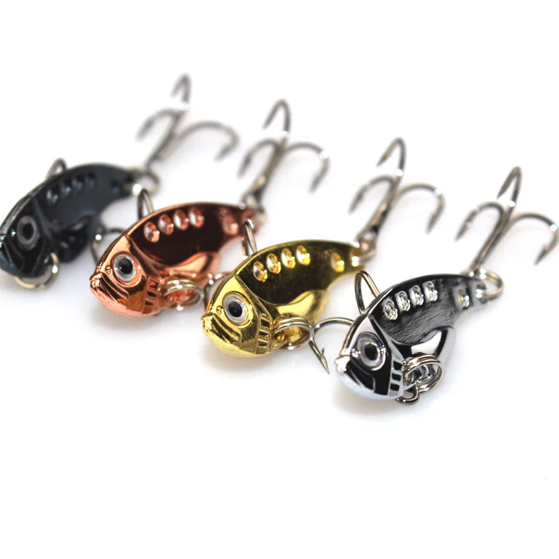 2015 Metal VIB Lures 35mm 3.2g Fishing Lure Hard Bait popper jig Walleye Crappie Minnow Fishing Tackle spinner swimbait vissen