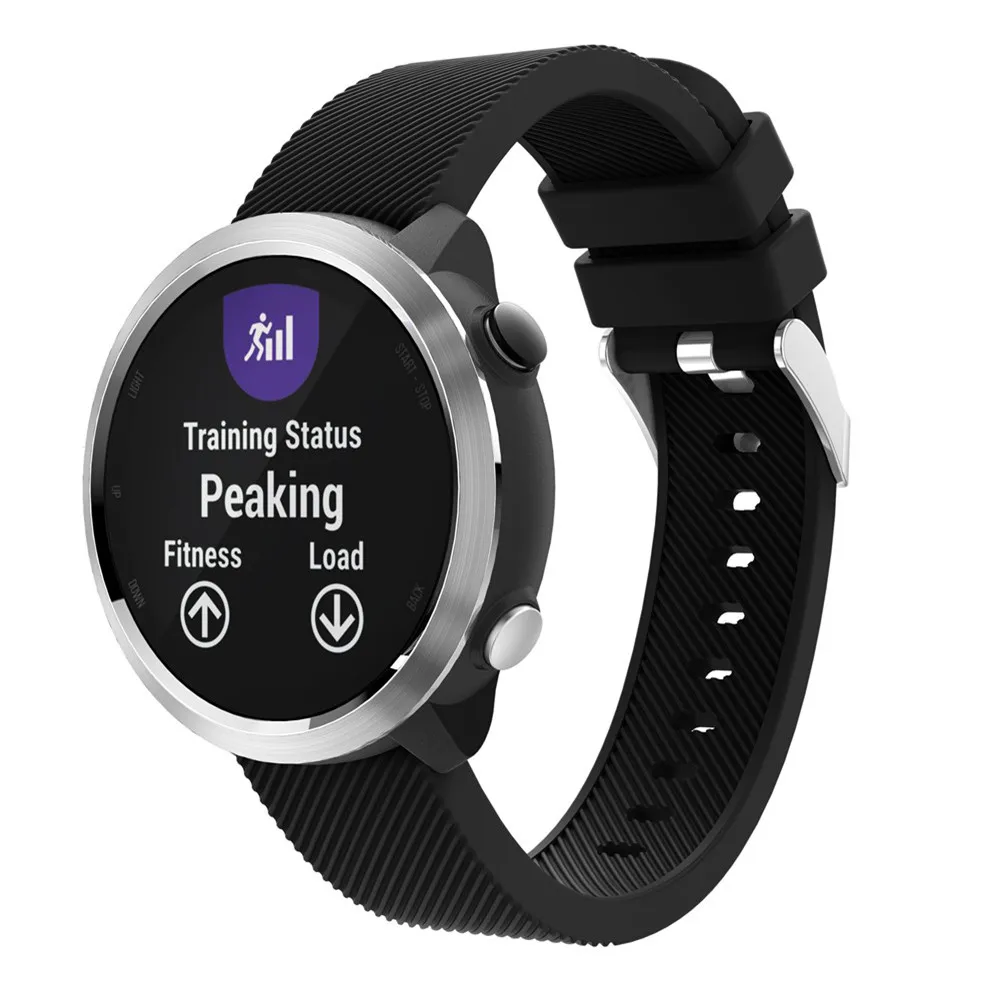 Correa de silicona suave para reloj Garmin Forerunner, 645, 245, 245M, accesorios de repuesto, pulsera de 20mm