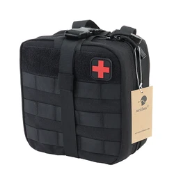 TACTIFANS Torba na pierwszą apteczkę Torba Molle Haczyk i pętla Wodno-lądowy taktyczny Zestaw medyczny EMT Awaryjne EDC Survival Survival IFAK