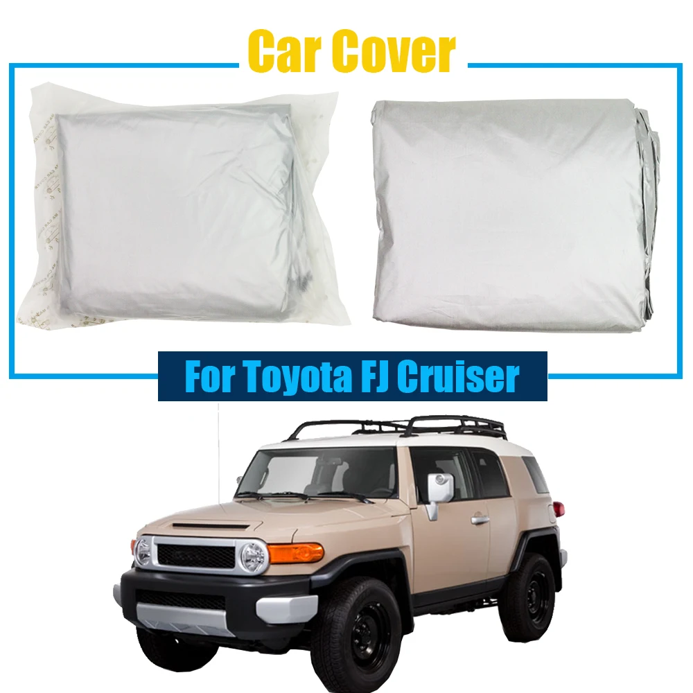 

Cawanerl Car Cover Sun Shade SUV Outdoor Sun Snow Rain Resistant Protection Anti UV Dustproof Cover For Toyota FJ Cruiser