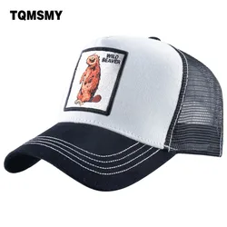 TQMSMY Cute Beaver Cotton Trucker Hat Unisex summer Baseball Caps for Men Women Trucker Hats cap Snapback Hip Hop Hats Caps DHSL