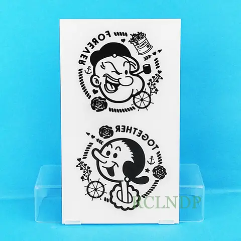 Autocollant de Tatouage Temporaire Étanche pour Enfant, Fille, Femme et Homme, Faux, Dessin Animé Popeye le Marin, Flash