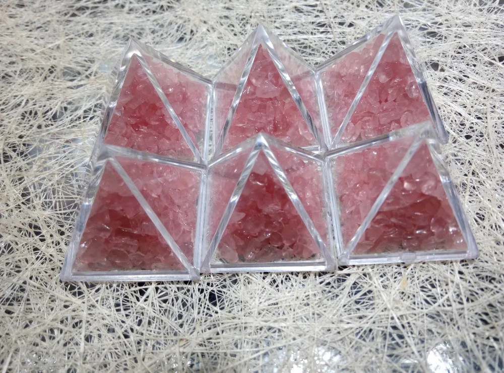 

1.6" Natural rose quartz crystal pyramid