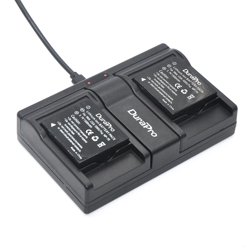 Chargeur double USB pour batterie CGA-S005 CGA S005 CGAS005, panasonic DMW-BCC12 DMC-FX8 FX9 FX10 FX12 FX50 FX150 LX1 LX2