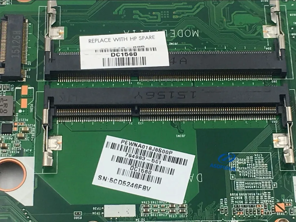 Placa base para portátil DAY11AMB6E0 794983 -001 794983 -501 Para HP 15T-K 15-K I5-5200U DDR3L No integrado 100% PROBADO OK