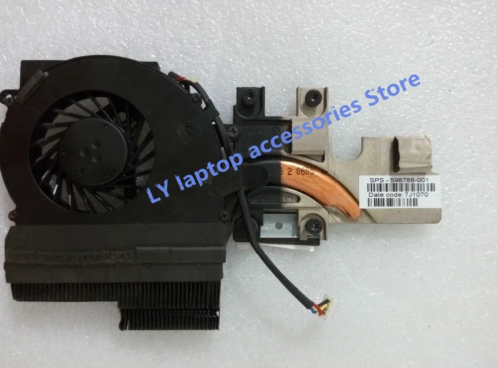 

For HP EIiteBook 2540P original laptop CPU Heatsink & Fan Radiator & Fan 598788-001