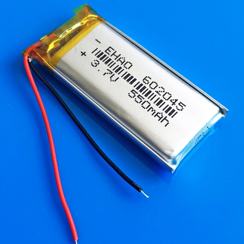 Akumulator litowo-polimerowy Lipo 3,7 V 550 mAh 602045   Dla MP3 GPS DVD Rejestrator Bluetooth Zestaw słuchawkowy Kamera Inteligentny zegarek