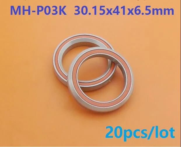 20pcs MH-P03K 30.15x41x6.5 mm rubber seal deep groove ball bearing for bicycle bottom bracket bearing 30.15*41*6.5