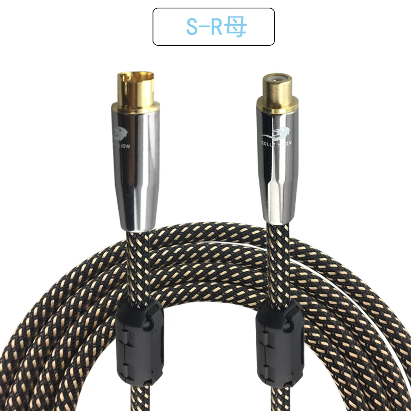 RCA S-Video 4ขาสายวิดีโอชาย75-5กล้อง Video Interconnect สาย OFC 1M 2M 3M 5 M