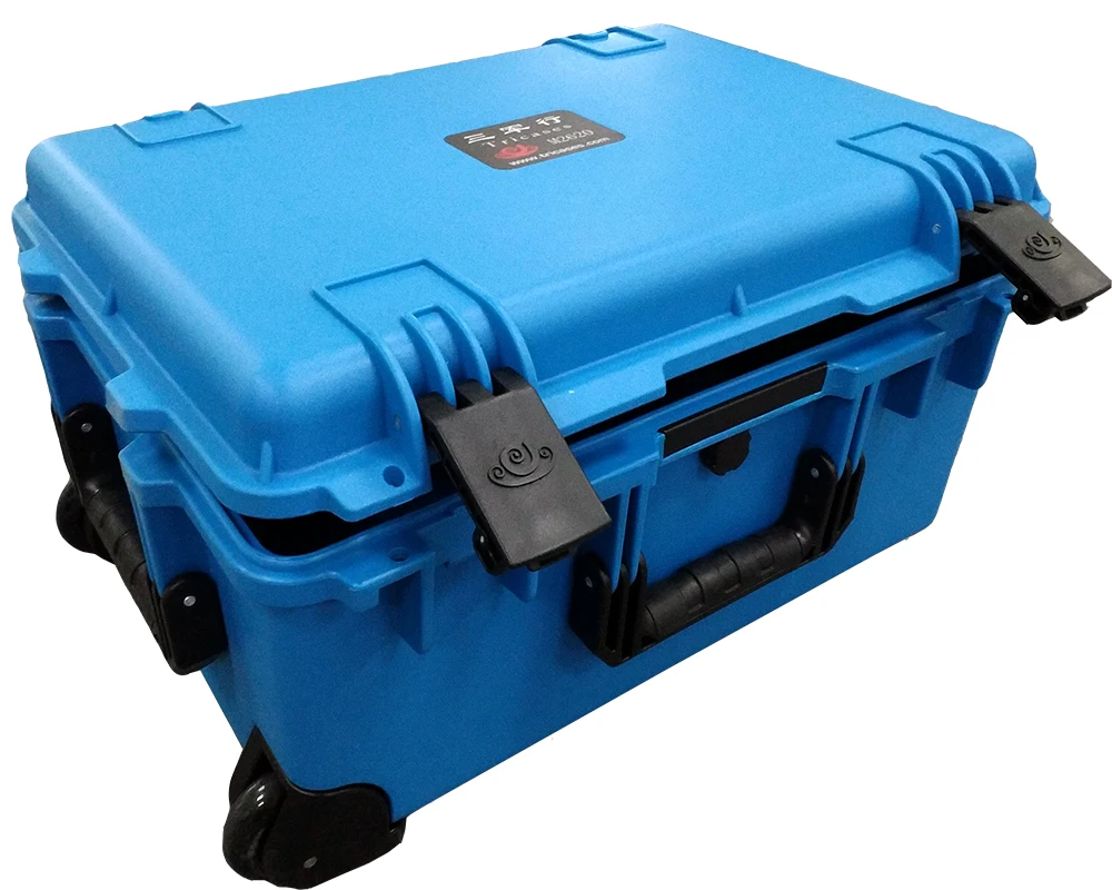 Tricases Factory New Beautiful Blue Color PP Hard Plastic Waterproof Shockproof Dustproof Equipment Case M2620