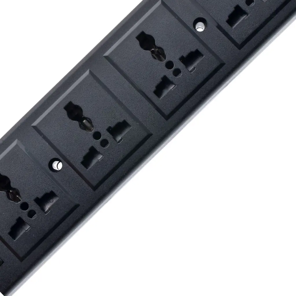 4 Ways PDU Power Strip  Universal Power Strip with overload protector 4 Port Socket Outlet extend with Circuit Breaker Switche