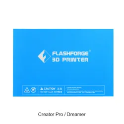 5pcs 232x154mm Flashforge Creator Pro / Creator Pro 2 / Dreamer / Dreamer NX 3D Printer Blue Heated Bed Tape Print Sticker