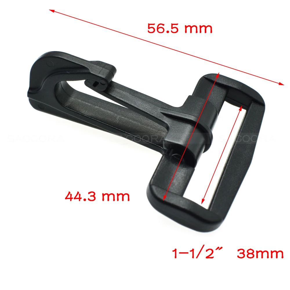 1pcs Olecranon hook Plastic Snap Hooks Rocker Style For Backpack Strap Paracord Lanyard Buckles Webbing 20mm 25mm 30mm 38mm 50mm