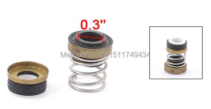 

Rubber Bellows Single Spring 8mm Internal Dia Mechanical Shaft Seal 5pcs