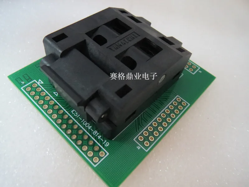 Imagem -05 - Clamshell 100 Novo & Original Yamaichi Qfp100 Ic511004814-19 ic Queima Assento Adaptador Teste Banco de Teste Soquete Banco