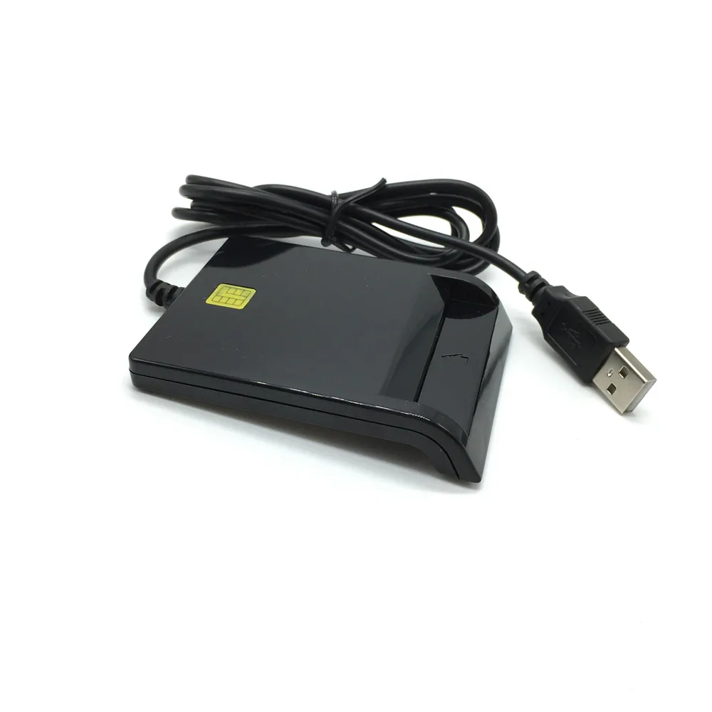 ISO7816 Contact EMV eID Smart Chip Card Reader Writer Programmer #N68 CAC Smart Reader + Test Card + CD Driver