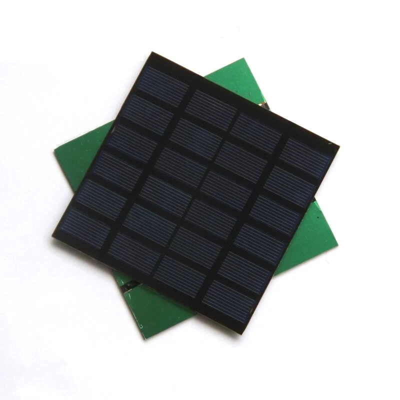 Portable 1.5W 6V Mini PET Solar Cell Polycrystalline Solar Panel Solar Module DIY Solar Charger Education Kits 110*110MM 100PCS
